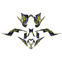 yamaha raptor700 graphics kit 2013-2026 prime series yellow