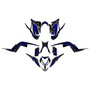 yamaha raptor700 graphics kit 2013-2026 prime series blue-shift
