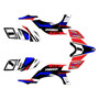 yamaha yfz450 graphics kit 2004-2008 division series red