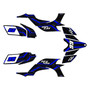 yamaha yfz450 graphics kit 2004-2008 electron series blue