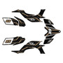 yamaha yfz450 graphics kit 2004-2008 electron series tan