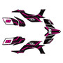 yamaha yfz450 graphics kit 2004-2008 electron series magenta