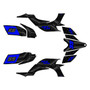 yamaha yfz450 graphics kit 2004-2008 electron series blue-shift