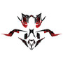 yamaha raptor700 graphics kit 2013-2026 revolt series red