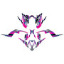 yamaha raptor700 graphics kit 2013-2026 shred series magenta