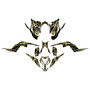 yamaha raptor700 graphics kit 2013-2026 shred series gold