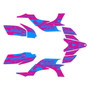 yamaha yfz450 graphics kit 2004-2008 future series magenta