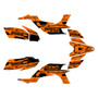 yamaha yfz450 graphics kit 2004-2008 future series orange