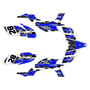 yamaha yfz450 graphics kit 2004-2008 incision series blue