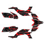 yamaha yfz450 graphics kit 2004-2008 incision series red-shift