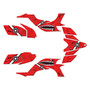 yamaha yfz450 graphics kit 2004-2008 predator series red