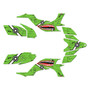 yamaha yfz450 graphics kit 2004-2008 predator series green