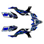 yamaha yfz450 graphics kit 2004-2008 prime series blue