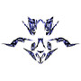 yamaha raptor700 graphics kit 2013-2026 vizion series blue