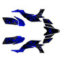 yamaha yfz450 graphics kit 2004-2008 revolt series blue