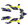 yamaha yfz450 graphics kit 2004-2008 shred series yellow