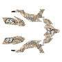 yamaha yfz450 graphics kit 2004-2008 snagged series tan