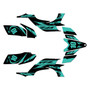 yamaha yfz450 graphics kit 2004-2008 speed series teal