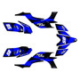 yamaha yfz450 graphics kit 2004-2008 splash series blue