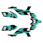 yamaha yfz450 graphics kit 2004-2008 splash series teal