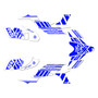 yamaha yfz450 graphics kit 2004-2008 split series blue-shift