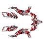 yamaha yfz450 graphics kit 2004-2008 vandal series red