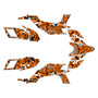 yamaha yfz450 graphics kit 2004-2008 vandal series orange