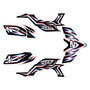 yamaha yfz450 graphics kit 2004-2008 vision series red
