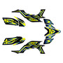 yamaha yfz450 graphics kit 2004-2008 vision series yellow
