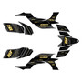 yamaha yfz450 graphics kit 2004-2008 warrior series gold