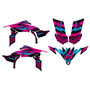 yamaha yfz450 graphics kit 2009-2013 crusher series magenta