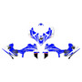 yamaha yfz450r graphics kit 2014-2026 factory series blue