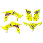 yamaha yfz450 graphics kit 2009-2013 predator series yellow