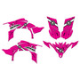 yamaha yfz450 graphics kit 2009-2013 predator series magenta