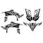 yamaha yfz450 graphics kit 2009-2013 prime series white