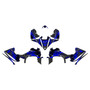 yamaha yfz450r graphics kit 2014-2026 fracture series blue-shift