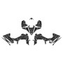 yamaha yfz450r graphics kit 2014-2026 incision series smoke