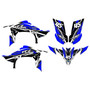yamaha yfz450 graphics kit 2009-2013 shred series blue