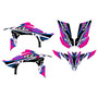 yamaha yfz450 graphics kit 2009-2013 shred series magenta