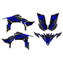 yamaha yfz450 graphics kit 2009-2013 shred series blue-shift