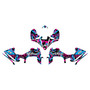 yamaha yfz450r graphics kit 2014-2026 invasion series magenta