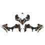 yamaha yfz450r graphics kit 2014-2026 invasion series orange-shift