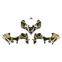 yamaha yfz450r graphics kit 2014-2026 invasion series gold