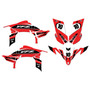 yamaha yfz450 graphics kit 2009-2013 speed series red