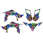 yamaha yfz450 graphics kit 2009-2013 vandal series magenta