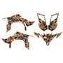 yamaha yfz450 graphics kit 2009-2013 vandal series orange