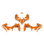 yamaha yfz450r graphics kit 2014-2026 predator series orange