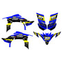 yamaha yfz450 graphics kit 2009-2013 warrior series blue