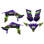 yamaha yfz450 graphics kit 2009-2013 warrior series purple