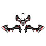 yamaha yfz450r graphics kit 2014-2026 rebel series red